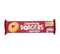 Burton's Jammie Dodgers Biscuits 140g Biscuits sablés sandwichés à la confiture à la framboise végétarienne