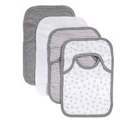 Burt's Bees Baby Lot de 4 bibs organiques, gris chiné Burt's Bees Baby