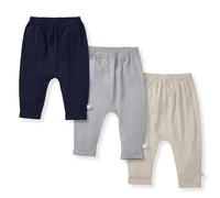 Burt's Bees Baby Pantalon de jogging en tricot, pantalon de survêtement pour bébé, 100 % coton biologique, Midnight Lot de 3, 6-9 mois