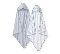Burt's Bees Baby - Serviettes à Capuche, éponge tricotée absorbante, épaisseur Simple Super Douce, 100% Coton Biologique