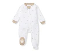 Burt's Bees Baby Sleep and Play Pjs, 100% Organic Cotton One-Piece Zip Front Romper Jumpsuit Pajamas Dormir Enfant, Abeille dorée, 0 Mois Bébé garçon
