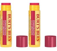 Burt's Bees Baume à lèvres teinté 100% naturel, grenade, à la cire d'abeille et aux extraits de fruits, 1 crayon (Lot de 2)