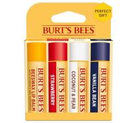 Burt's Bees Lot de 4 baumes à lèvres 100% naturels