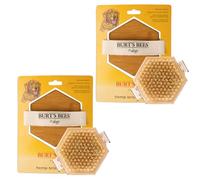 Burt's Bees for Pets Lot de 2 brosses à paume avec poils de chanvre - Brosse ergonomique pour toilettage de grands chiens - Poignée facile à tenir en main réduit le stress sur votre poignet - Idéal