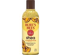 Burt's Bees Huile corporelle lumineuse au karité + fruits tropicaux, non grasse, riche en antioxydants pour une peau éclatante, non irritante, soin de la peau d'origine naturelle, 236,8 g.