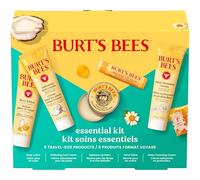 Burt's Bees Idées cadeaux - Essentials Everyday Set de 5 produits de voyage - Crème nettoyante en profondeur, pommade pour les mains, lotion pour le corps, crème pour les pieds et baume à lèvres