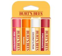 Burt's Bees Lot de 4 baumes à lèvres 100% naturels