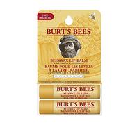 Burt's Bees Pack multiple de baumes à lèvres, baumes à lèvres à la cire d'abeille et à la vitamine E, pack Duo Value, 2 x 4,25 g