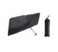 BURUVO Voiture Parapluie Pare Soleil Pliable 120x60cm Universel Pare Soleil Voiture Pare Brise Avant Bloque Les Rayons UV Parapluie Automobile