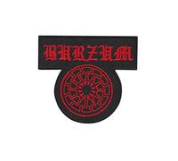 Burzum Écusson brodé thermocollant en métal noir rouge foncé Accessoire souvenir