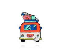 Bus d'amour Épinglette en émail Voyage soudain Broches Plage d'été Cercle de Natation Vague Épinglette Insigne Cadeau pour Les Amateurs de surfLa Mode ingénieuse