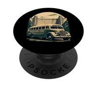 Bus de Visite Vintage du Hoover Dam PopSockets PopGrip Adhésif
