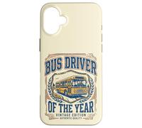 Bus Driver of The Year Vintage Fun Appreciation Coque pour iPhone 16 Plus