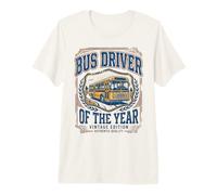 Bus Driver of The Year Vintage Fun Appreciation T-Shirt Haut de Gamme