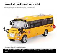 Bus École En Alliage Grand Format Jouet Pour Enfants Design De 5 Portes Lumineux Et Sonore Couleur Wb671 Modèle De Voiture Independent Packaging