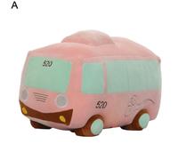 Bus en peluche 3D sans boulochage pour enfants, jouet d'intérieur, respectueux de la peau