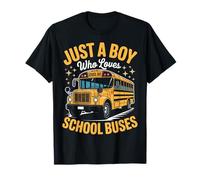 Bus Juste Un garçon Qui Aime Les Bus Scolaires drôles T-Shirt