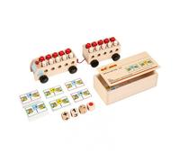 Bus Mathématique Avec Remorque - Mini - Jeu Montessori