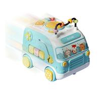 Bus Musical Jouet Bus Tambour Éducatif Multifonction avec Son | Pour Poussette Lit Berceau Siège Auto Plage Bain Anniversaire Maison Extérieur
