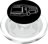 Bus One Line Dessin Transports en commun PopSockets PopGrip pour MagSafe