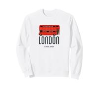 Bus Rouge à Deux étages Londres Angleterre - Cadeau de Voyage Britannique Sweatshirt