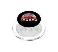 Bus Rouge londonien, Bus Rouge à Deux étages, Londres Hommes Femmes PopSockets PopGrip pour MagSafe
