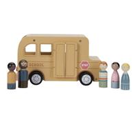 Bus scolaire jaune, bleu, rose TU