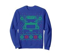 Bus Scolaire Moche Noël Chauffeur de Bus Scolaire Sweatshirt, Unisexe pour Adultes, Bleu Royal, XXL