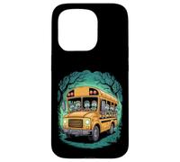 Bus Scolaire Zombie Halloween Enfants Coque pour iPhone 15 Pro