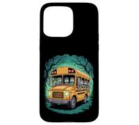 Bus Scolaire Zombie Halloween Enfants Coque pour iPhone 15 Pro Max