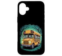 Bus Scolaire Zombie Halloween Enfants Coque pour iPhone 16 Plus