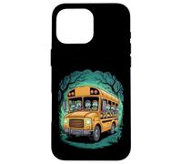 Bus Scolaire Zombie Halloween Enfants Coque pour iPhone 16 Pro Max