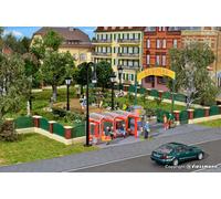Bus Stop Et Clôture Pour The English Jardin Ho / Jauge D'Oo Kibri Kit 38601