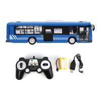 Bus télécommandé bleu 2,4 GHz électrique avec simulation sonore et lumineuse, échelle 1:20, modèle de voiture RC