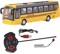 Bus Télécommandé Pour Enfants,Bus Télécommandé Haute Simulation Toutes Les Directions,Bus Scolaire Télécommandé Rechargeable Pour Enfants (Jaune)