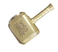 BUSAED Chope à bière originale en forme de marteau avec décapsuleur - Verre multifonction créatif pour bar à domicile, bureau, fêtes & cadeau,D'or