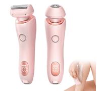 Busaiu Rasoir Dusk pour femme, rasoir électrique The Glide Pro 3.0, rasoir électrique imperméable pour femme, humide et sec, épilation indolore, tête amovible (rose)