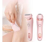 Busaiu The Glide Pro 3.0 Rasoir électrique portable rechargeable 2 en 1 Dusk Glide Pro 3.0, rasoir électrique officiel pour jambes, bras, aisselles, zone pubienne, humide ou sèche (rose)