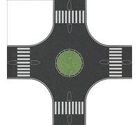BUSCH 1101 Échelle HO Carrefour Avec Ronde D'Herbe (Mesures 30 X 30 X 8 CM)