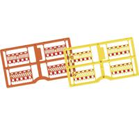 Busch 1108 Clôture de barrière H0, orange/jaune kit
