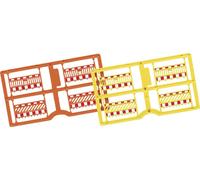 Busch 1108 Clôture de barrière H0, orange/jaune kit