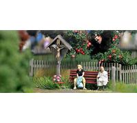 Busch 1148 - Croix de chemin avec accessoires champêtres - HO (1:87)