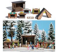 Busch 1183 Christmas Market Set HO Structure Scale Model