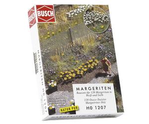 Busch 1207 Oxeye Daisy White/Yellow 120/ Ho Scenery Scale Model Scenery