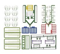 Busch 1277 Kit de décoration de sol Motif fleurs de la forêt