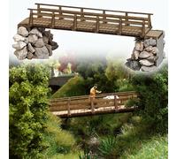 Busch Environnement - BUE1497 - Modélisme Ferroviaire - Passerelle en Bois