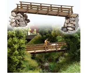 Busch 1497 - 1/87/H0 Pont en Bois - Neuf