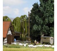 Busch 1569 5 Poteaux De Télégraphe En Bois