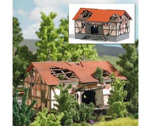 Busch 1664 - 1/87 / H0 Entrepôt De Marchandises En Ruine - Neuf