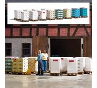 Busch 1812 H0 12 palettes avec cartons kit